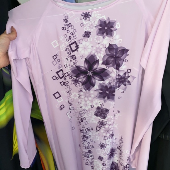 vietnamese ao dai dress floral formal maxi gown - Picture 2 of 2